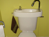 WiCi Concept Handwaschbeckenset auf bestehendes WC anpassbar - Herr P (Frankreich - 90)